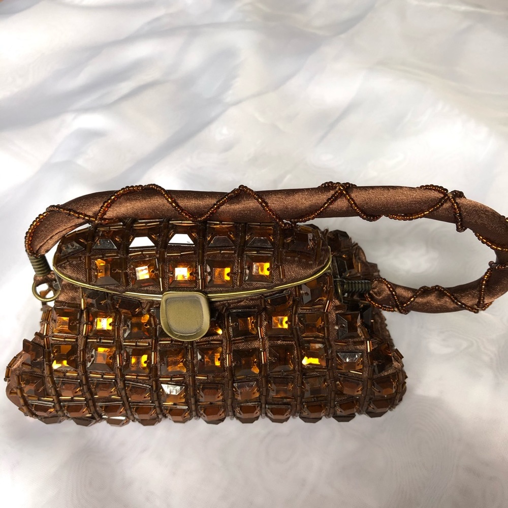 Jewel tone evening mini bag